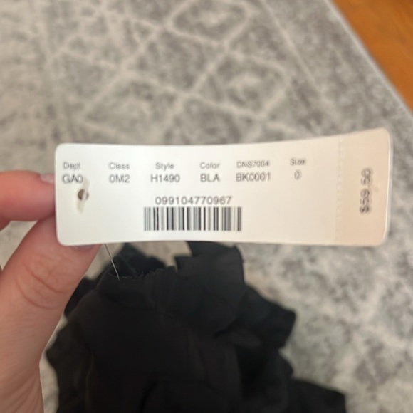 Size 0 black tank top with ruffles from JCrew - brand new with tag - Picture 6 of 7